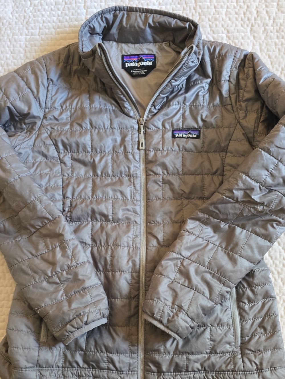 Patagonia Light Quilted Puffer Jacket in Gray - Womens Size S